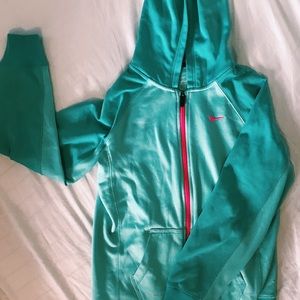 teal nike therma-fit jacket